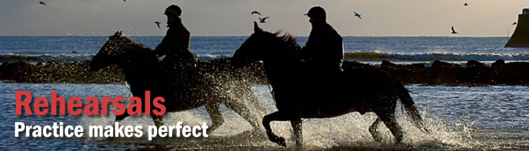 Rehearsals - Horses on beach